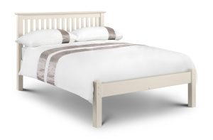 Barcelona White Low Footend 120cm Small Double Bed