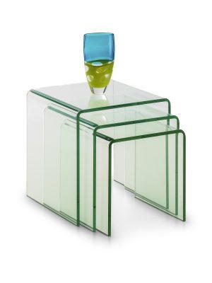 Amalfi Bent Glass Nest Of Tables