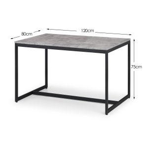 Staten Table and 4 Black Kari Chairs