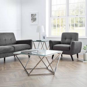 Monza Chair In Dark Grey Velvet