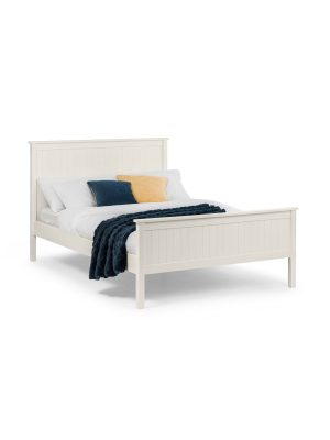 Maine 135cm Double Bed - Surf White