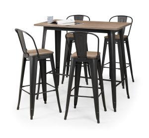 Grafton Bar Table and 4 Grafton Stools