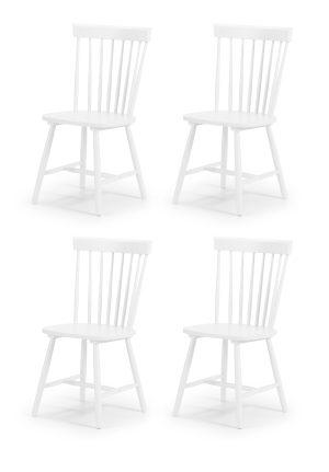 Set Of 4 Torino White Chairs