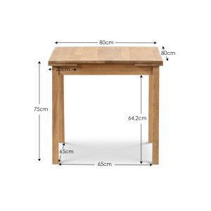 Coxmoor Oak Extending Table and 4 Oak Coxmoor Chairs
