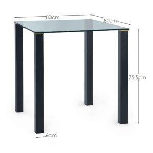 Piero Square Table & 2 Monroe Dining Chairs