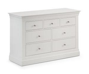 Clermont 4+3 Drawer Chest - Surf White