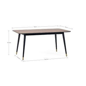 Findlay Rectangular Table and 4 Grey Hadid Chairs