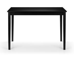 Hudson Dining Table Black and 4 Black Hudson Chairs