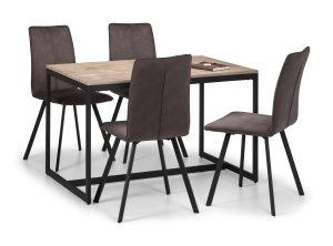 Tribeca Oak Table and 4 Monroe Chairs