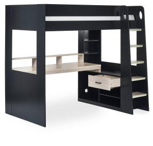 Blaze Gaming Highsleeper - Black And Pale Wood