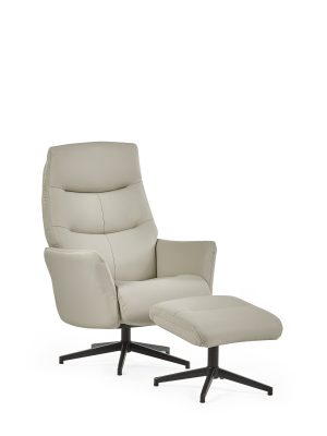 Priya Chair and Stool - Grey