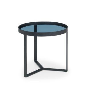 Loft Lamp Table - Smoked Glass