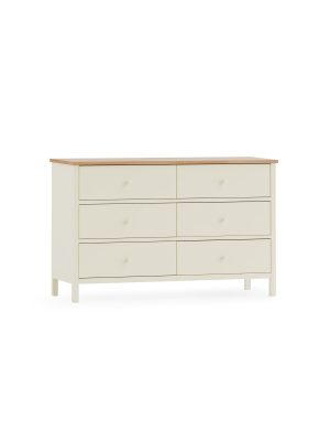 Coxmoor 6 Drawer Chest - Ivory and Oak