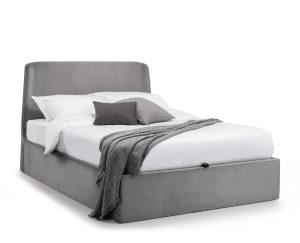 Frida Ottoman Storage 135cm Double Bed - Grey