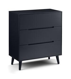 Alicia 3 Drawer Chest - Anthracite