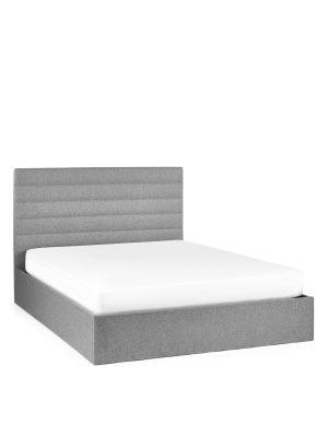Merida Ottoman Storage 135cm Double Bed - Grey