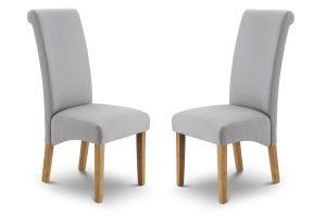 Set Of 2 Rio Scrollback Fabric Chairs
