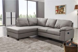 Boston Grey Leather