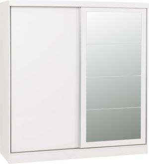 NEVADA 2 DOOR SLIDER WARDROBE WHITE GLOSS 2022 100 101 166 01 scaled 1