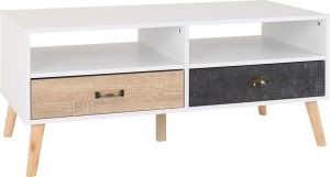 NORDIC 2 DRAWER COFFEE TABLE WHITEDISTRESSED EFFECT 2021 300 301 058 01 scaled 1