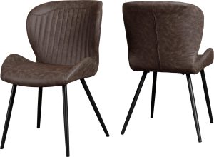 QUEBEC DINING CHAIR BROWN PU 400 402 103 scaled 1
