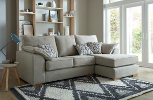 Oslo Fabric Lounger Corner Sofa