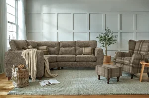 Lisburn 2 corner 1 plus wingback palladium beige
