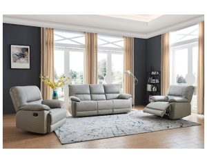Oregon Leather Sofa Suite
